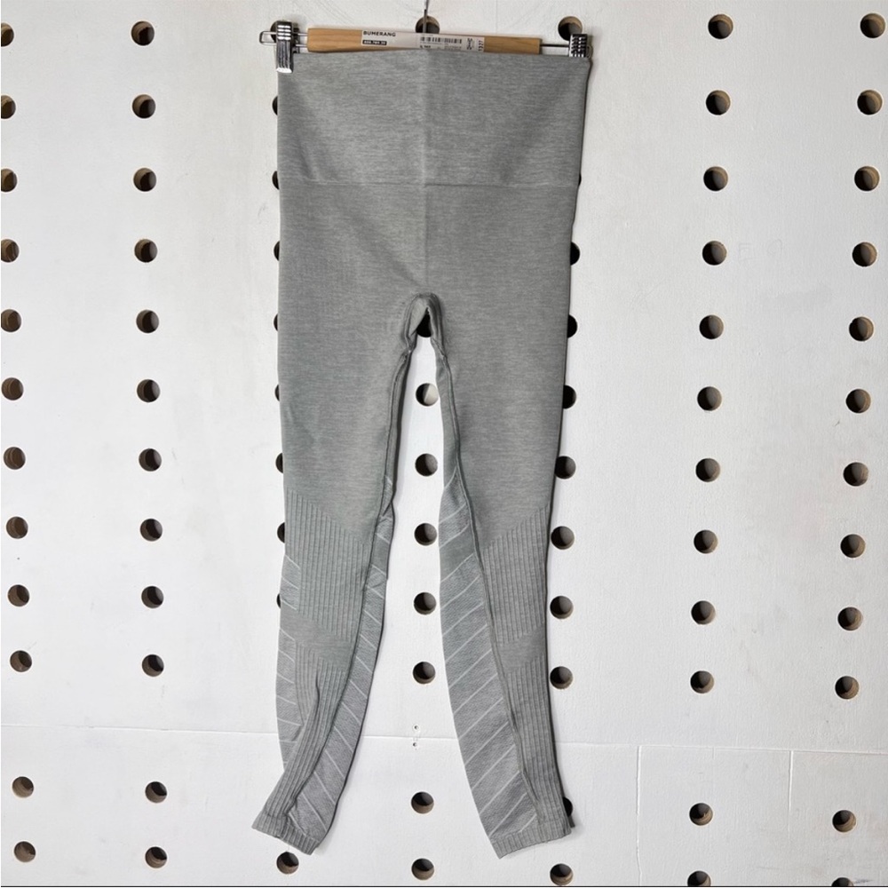 Blanqi Sport Support Hipster Contour Leggings Maternity Postpartum Gray Small